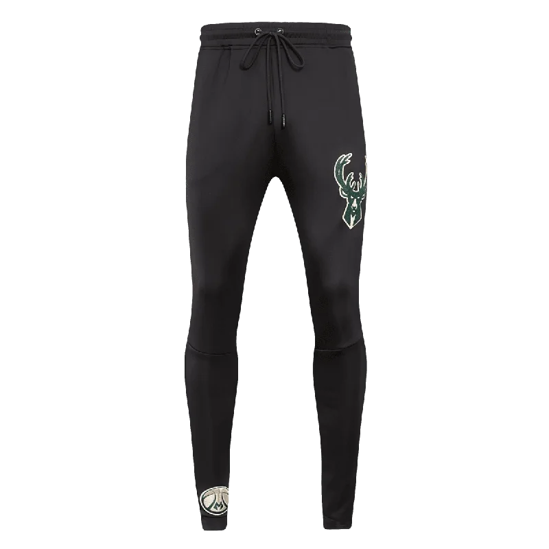 NBA MILWAUKEE BUCKS CLASSIC MEN'S TRACK PANT (BLACK) Trendy Work Pants
