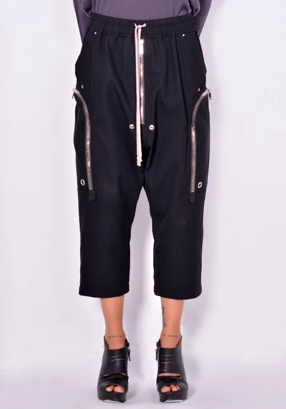 RICK OWENS RP02A7320 CVR LACK BELA PANTS Comfortable Wide-Leg Pants