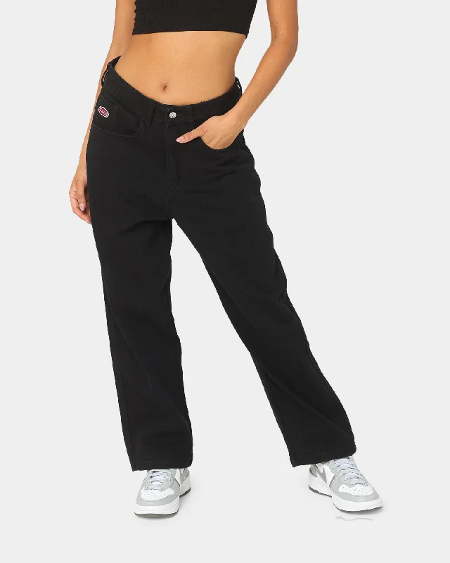 X-Large Bull Denim 91 Pants Black Cozy Lounge Pants