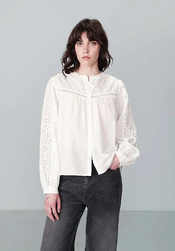 Blouse Nolisa Ecru Chic Square Blouse