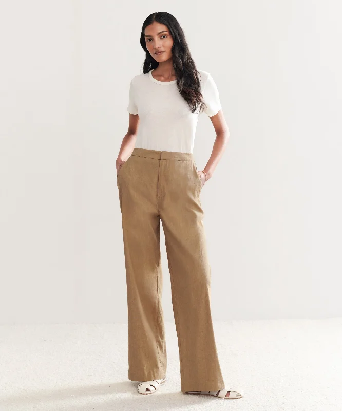 Linen Keaton Pant Soft Stretch Trousers