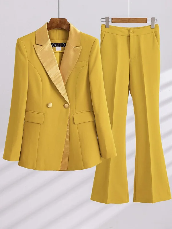 Women Pant Suit Formal Office Ladies Business Work Wear 2 Piece Set Female Elegant Trouser Pants