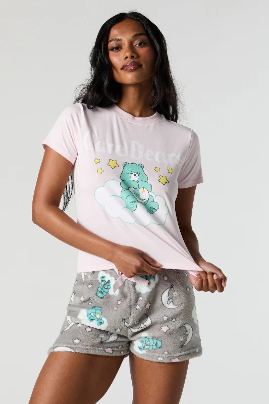 Care Bears T-Shirt and Plush Short 2 Piece Pajama Set Lace Blend Ribbed Blend Corduroy Blend Care Bears T-Shirt and Plush Short 2 Piece Pajama Set Lace Blend Ribbed Blend Corduroy Blend