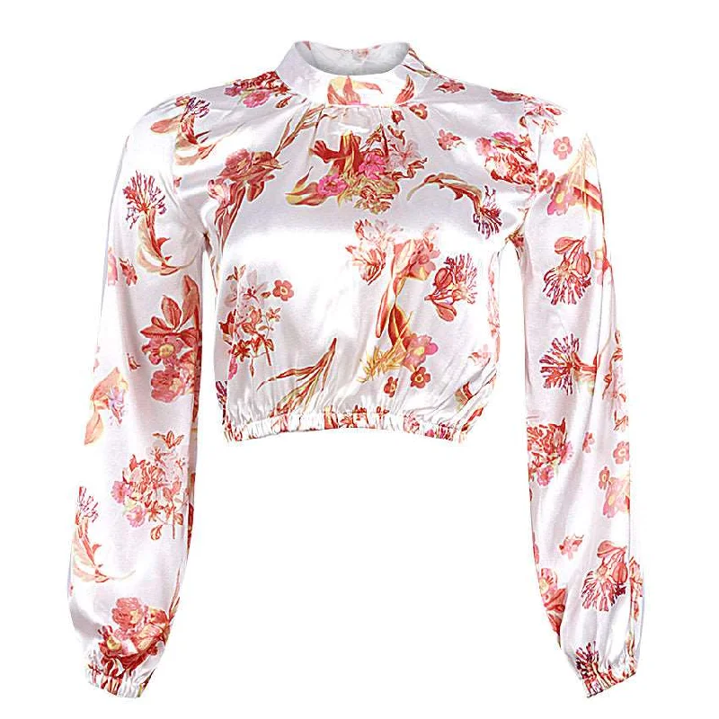 Casual Blouses Elegant Semi-Sheer Blouse