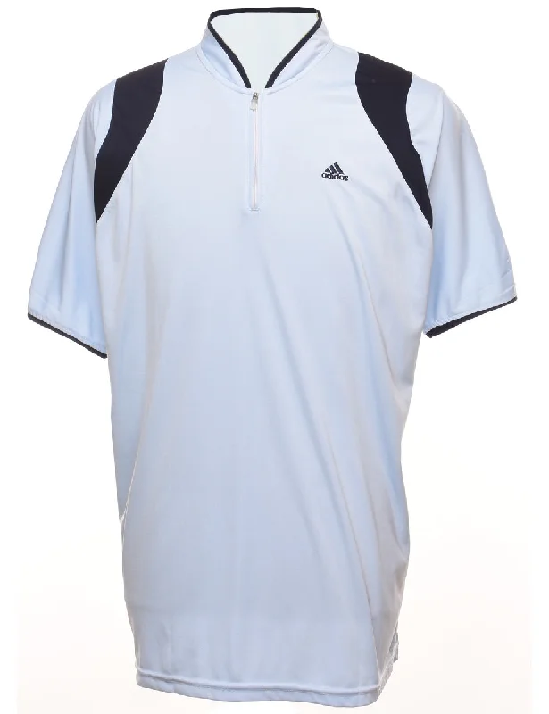Adidas Printed T-shirt - L Hooded Caped Shawl Collar