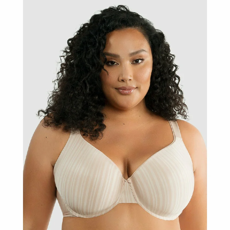 Aline Seamless Underwire T-Shirt Bra Hooded Caped Shawl Collar