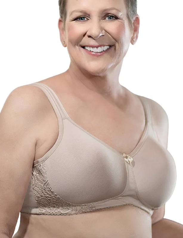 American Breast Care 127 T-Shirt Lace Contour Bra, Beige | Beige T-Shirt Mastectomy Bra | Pocketed Mastectomy Bra Fashionable Trendy Casual American Breast Care 127 T-Shirt Lace Contour Bra, Beige | Beige T-Shirt Mastectomy Bra | Pocketed Mastectomy Bra Fashionable Trendy Casual