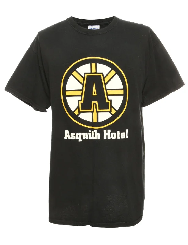 Asquith Hotel Printed T-shirt - M Sequined Glittery Shiny