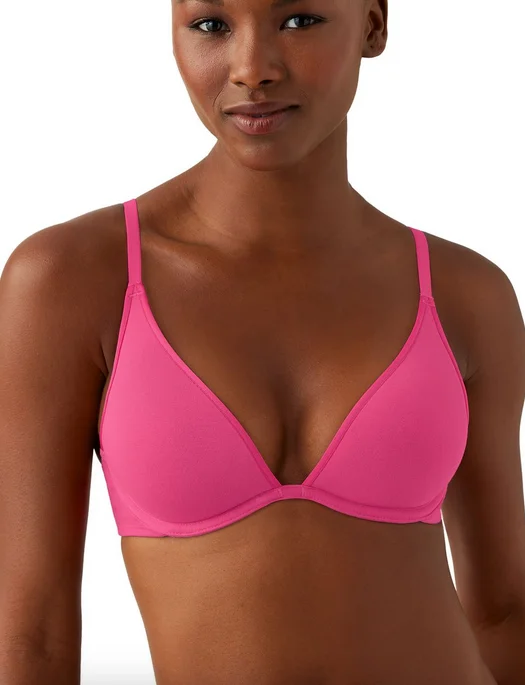 b.tempt'd Cotton to a Tee Plunge Contour Bra Collared T-Shirt Boat Neck A-Line