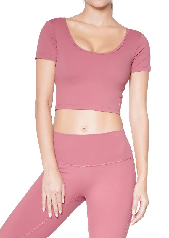 Bien-etre cropped T-shirt Bra Chenille Blend Fleece Blend Nylon Blend