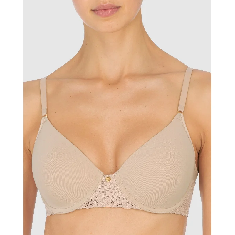 Bliss Perfection Smooth Wired T-Shirt Bra Cafe Houndstooth Herringbone Solid