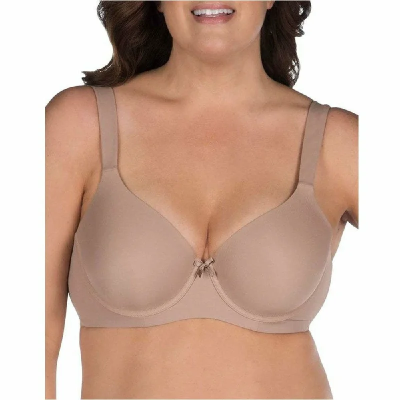 Brigitte Underwired Padded T-Shirt Bra with Wide Straps Rayon Velvet Corduroy
