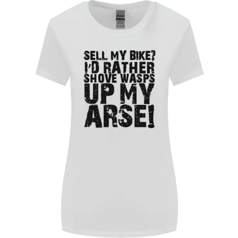 Cycling Biker Sell My Bike? Cyclist Bicycle Womens Wider Cut T-Shirt Rayon Fabric Velvet Fabric Corduroy Fabric Cycling Biker Sell My Bike? Cyclist Bicycle Womens Wider Cut T-Shirt Rayon Fabric Velvet Fabric Corduroy Fabric