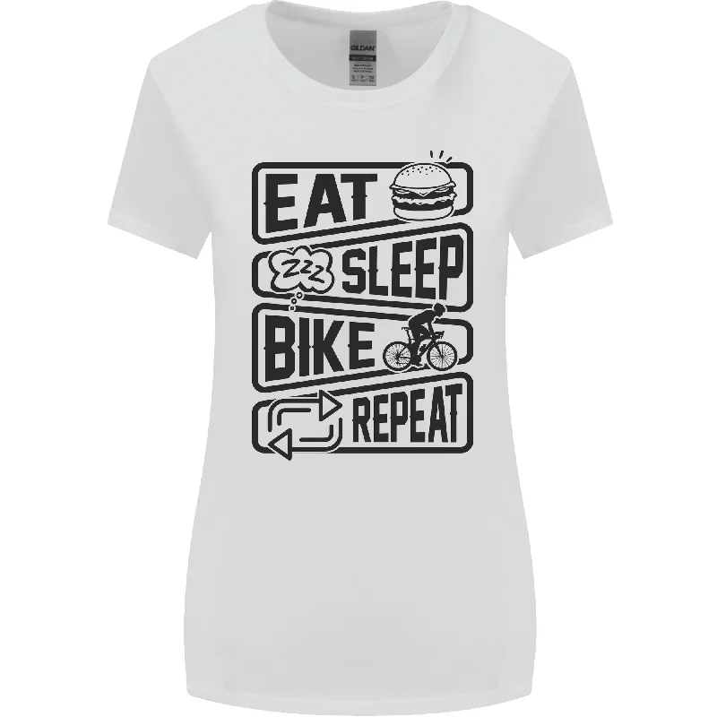 Cycling Eat Sleep Bike Repeat Funny Bicycle Womens Wider Cut T-Shirt Terry Blend Velvet Blend Canvas Blend Cycling Eat Sleep Bike Repeat Funny Bicycle Womens Wider Cut T-Shirt Terry Blend Velvet Blend Canvas Blend