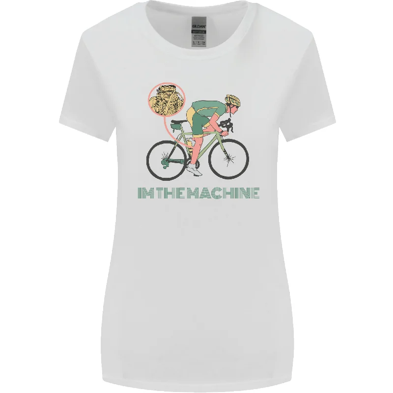 Cycling Im the Machine Cyclist Funny Womens Wider Cut T-Shirt Faux Fur Fabric Real Fur Fabric Shearling Fabric Cycling Im the Machine Cyclist Funny Womens Wider Cut T-Shirt Faux Fur Fabric Real Fur Fabric Shearling Fabric
