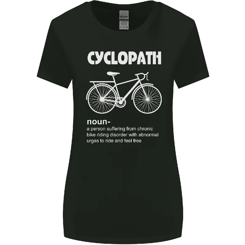 Cyclopath Funny Cycling Bicycle Cyclist Womens Wider Cut T-Shirt Ribbed Striped Patterned Cyclopath Funny Cycling Bicycle Cyclist Womens Wider Cut T-Shirt Ribbed Striped Patterned