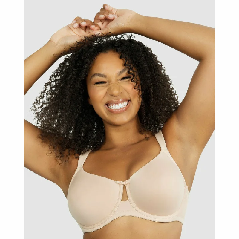 Erika Everyday Seamless Wired T-Shirt Bra Notch Collar Peter Pan Collar Cowl Neck