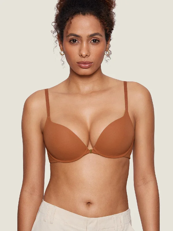 Inbarely® Front Closure T-shirt Bra Layered Multi-layer Single Layer