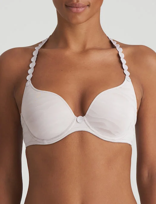 Marie Jo L'Aventure Tom Padded Heart Shape T-Shirt Bra, SWEET HAZE Mesh Blend Leather Blend Suede Blend Marie Jo L'Aventure Tom Padded Heart Shape T-Shirt Bra, SWEET HAZE Mesh Blend Leather Blend Suede Blend
