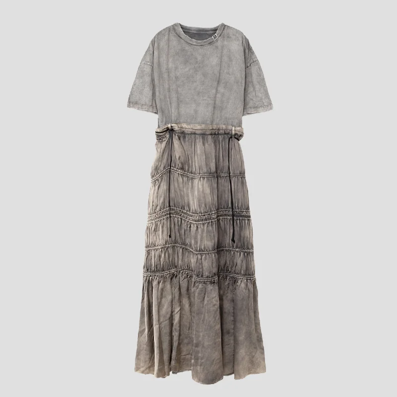 T-SHIRT + SKIRT DRESS Zippered Front Buttoned Front Snap Front