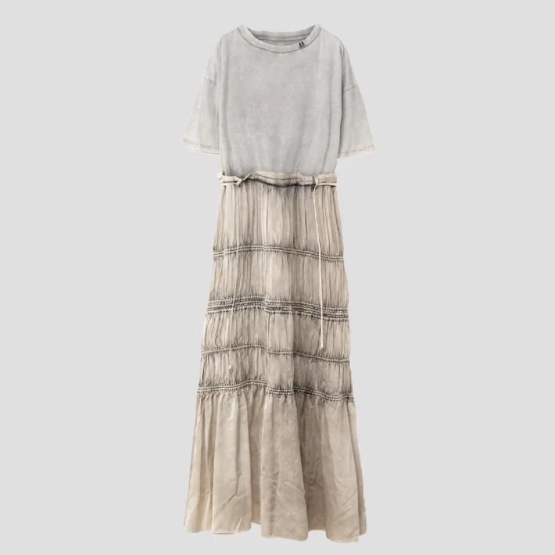 T-SHIRT + SKIRT DRESS Sequined Glittery Shiny