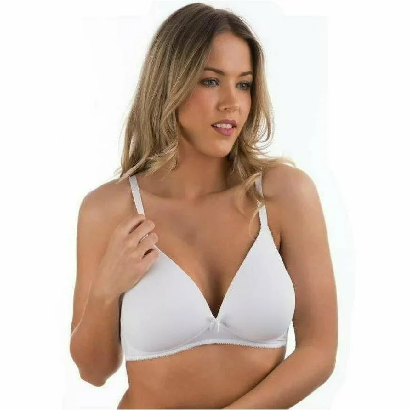 Soft & Seamless Wireless Padded T-Shirt Bra Print Jacquard Patchwork