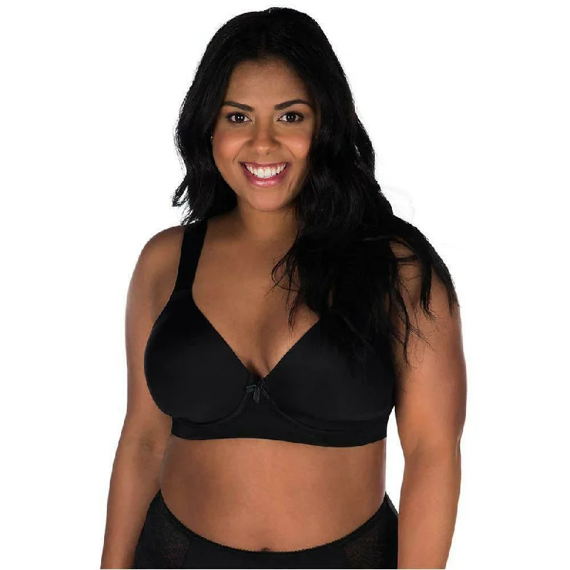Brigitte Underwired Padded T-Shirt Bra with Wide Straps Oversized T-Shirt Spandex breathable Brigitte Underwired Padded T-Shirt Bra with Wide Straps Oversized T-Shirt Spandex breathable