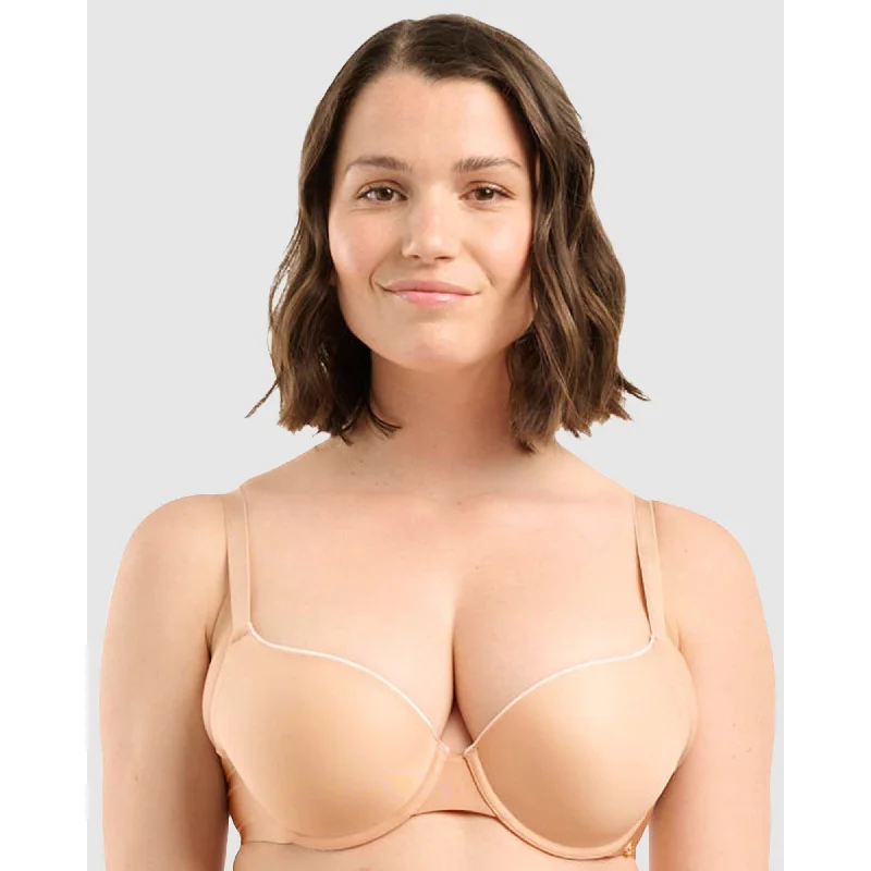 Unseen Seamless Smooth Balconette T-Shirt Bra Spandex Blend Rayon Blend Denim Blend