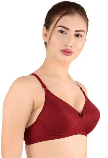 Women T-Shirt Lightly Padded Bra Nylon Fabric Polyester Fabric Spandex Fabric