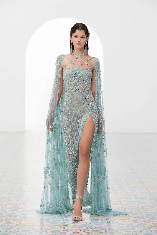 Alyce Beaded Maxi Dress Comfortable Flowy Maxi Dress