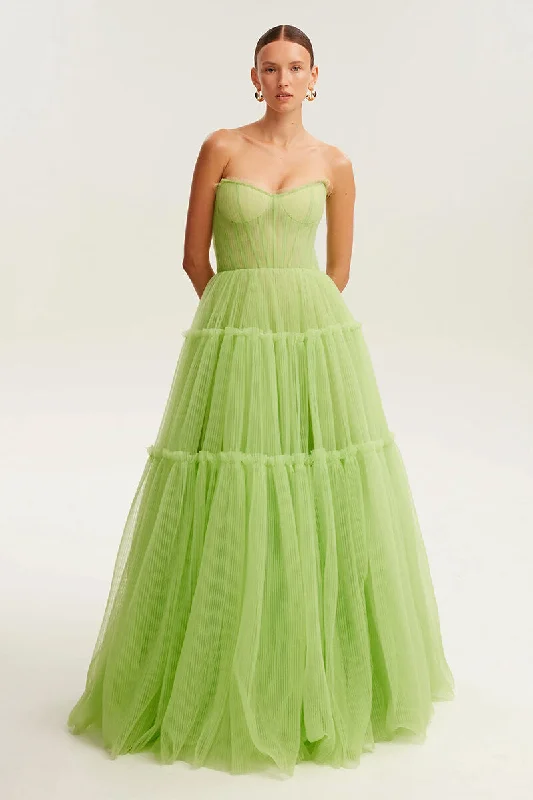 Evening Philosophy Tulle Maxi Dress Chic Off-Shoulder Maxi Dress