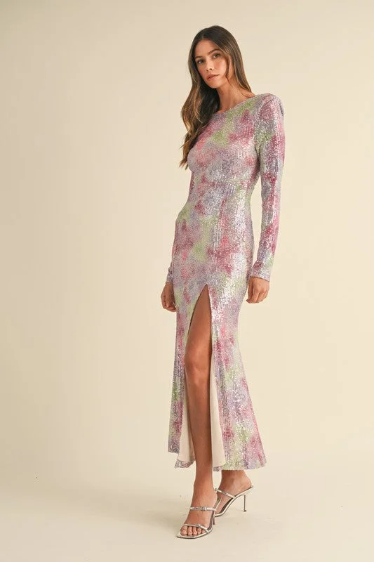 Lavender Zaria Maxi Dress Fashionable Halter Neck Maxi Dress