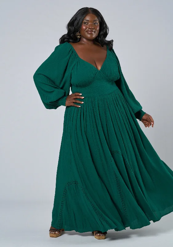 Rock Steady Maxi Dress Cozy Open-Back Maxi Dress