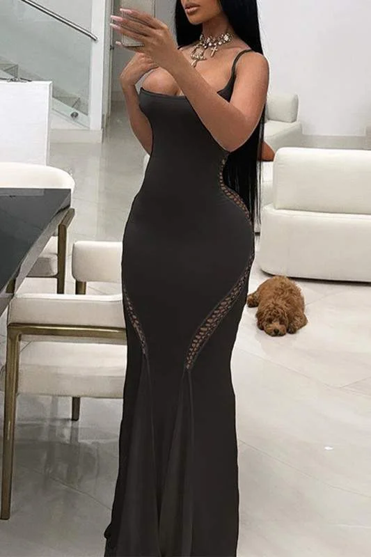 SLIM FITTING MAXI DRESS Stylish Boho Maxi Dress