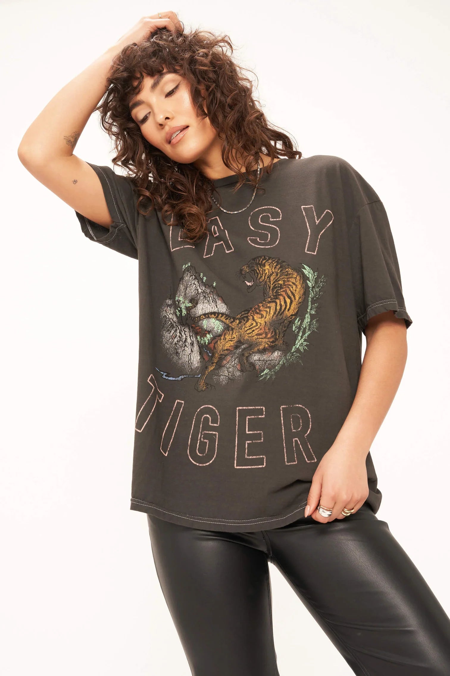 EASY TIGER RELAXED TEE Mesh Canvas Denim