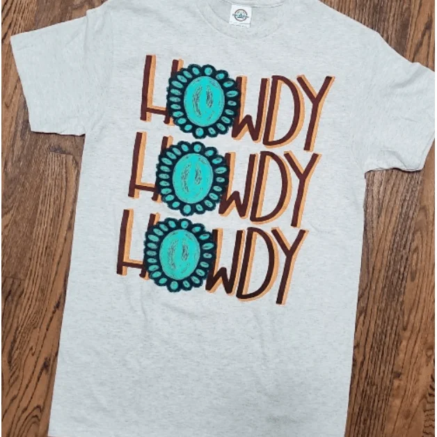 Howdy howdy howdy t-shirt Sequined Glittery Shiny