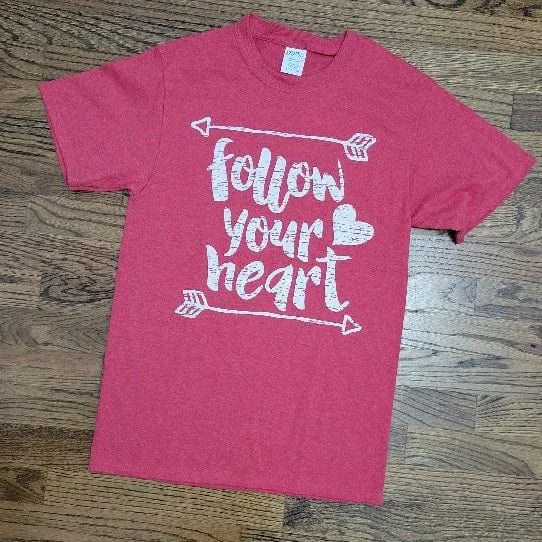 Follow Your Heart t-shirt Rayon Fabric Velvet Fabric Corduroy Fabric