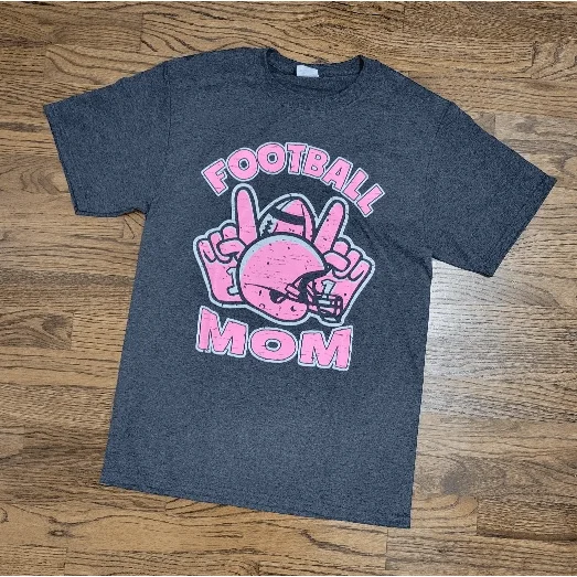 Football Mom T-shirt Fleece Fabric Down Fabric Feather Fabric