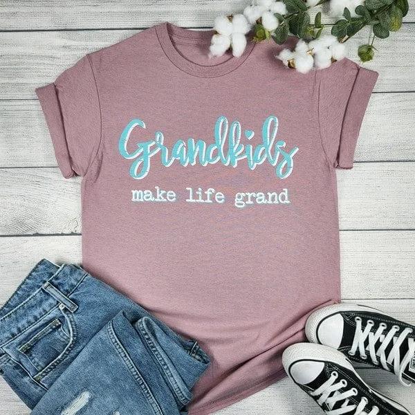 Grand kids Graphic T-shirt Zippered Front Buttoned Front Snap Front