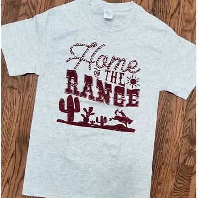 Home on the range t-shirt Collared Crew Neck Turtle Neck