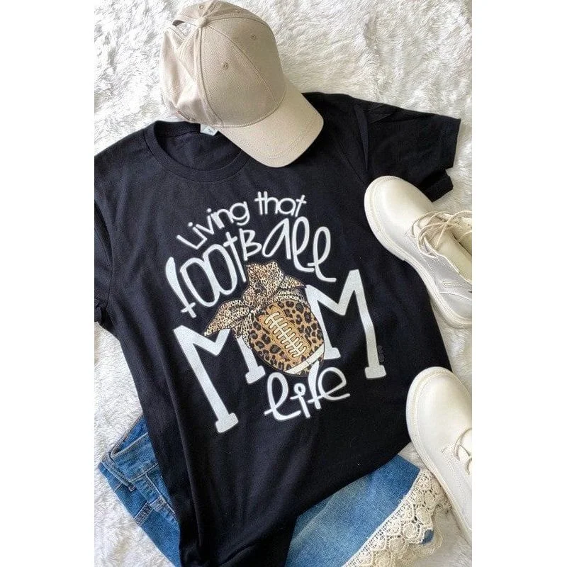 Living that football mom life t-shirt Modern Contemporary Chic