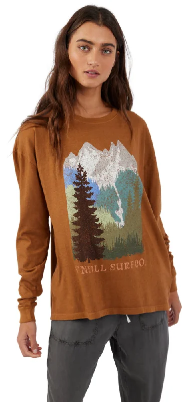 MOUNTAIN RANGE LONG SLEEVE TEE Elegant Classic Vintage