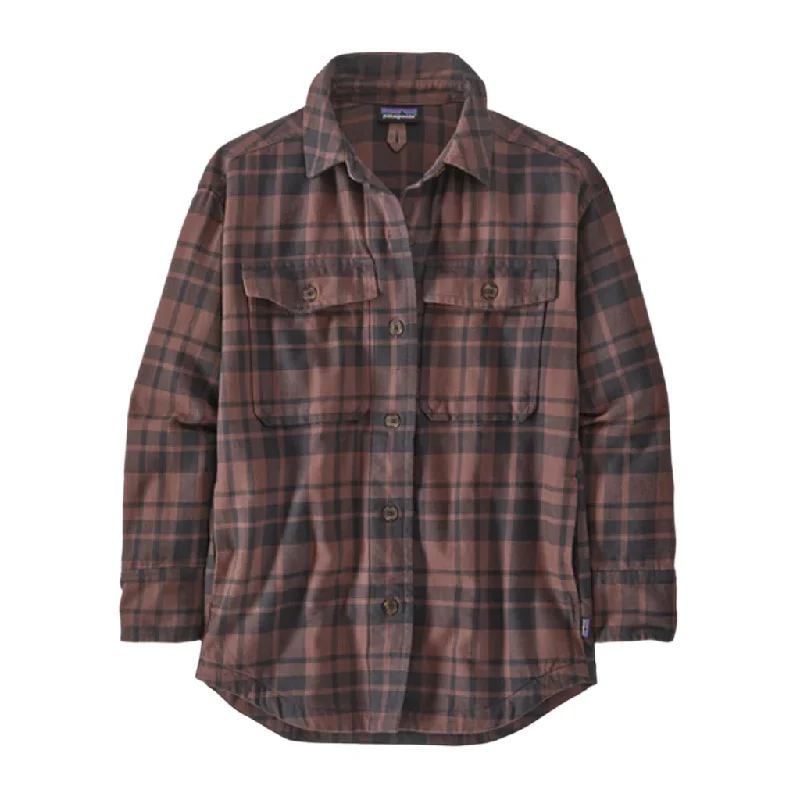 Patagonia Women's Heavyweight Fjord Flannel OverShirt - Past Season Fashionable Trendy Casual