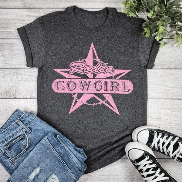 Rodeo cowgirl T-Shirt Hooded Caped Shawl Collar