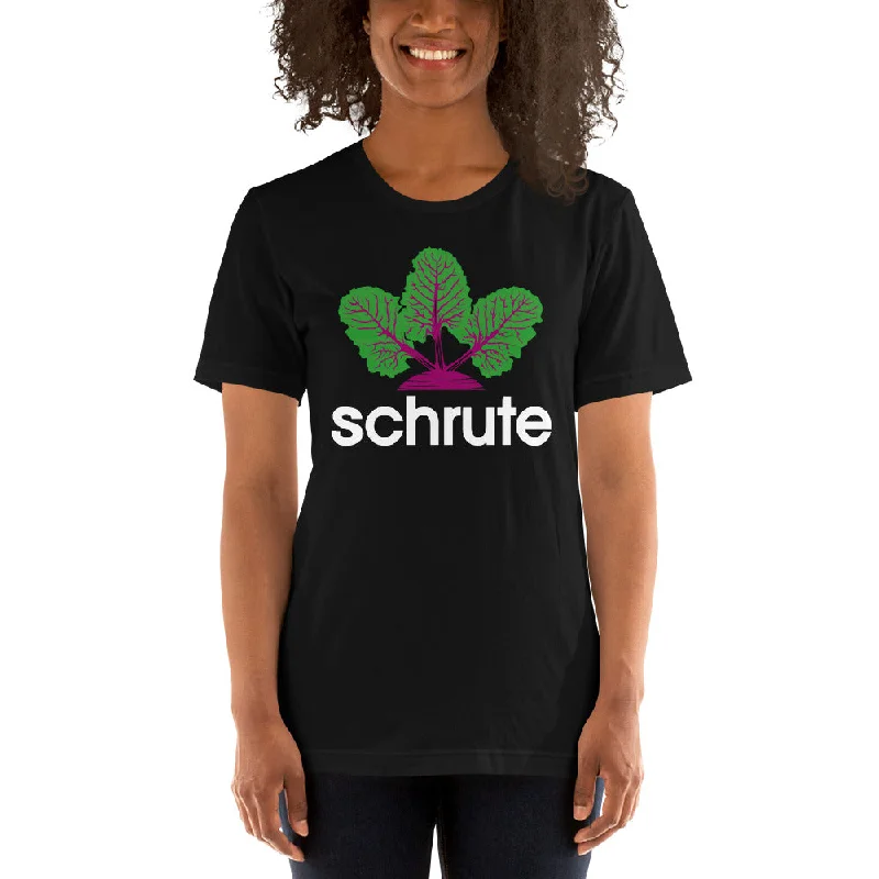 Schrute Logo - Women's T-Shirt Graphic Embroidered Appliqued