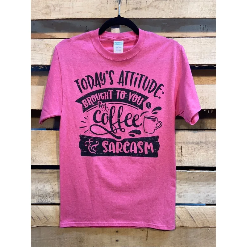 Today's attitude - coffee & sarcasm t-shirt Spandex Blend Rayon Blend Denim Blend