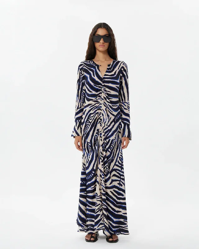 Maria Cher Casares Anouk Long Dress in Wild Ecru