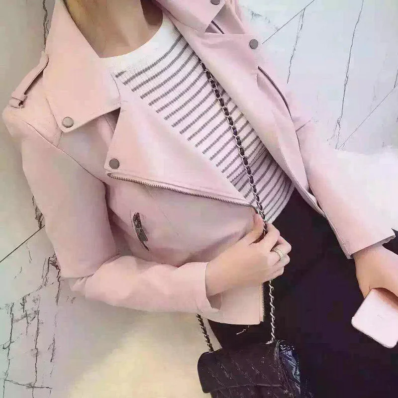 Fashion Women Motorcycle Faux Soft Leather Jackets Female Winter Autumn Brown Black Coat Outwear Wool Jacket Cashmere Jacket Tweed Jacket Fashion Women Motorcycle Faux Soft Leather Jackets Female Winter Autumn Brown Black Coat Outwear Wool Jacket Cashmere Jacket Tweed Jacket