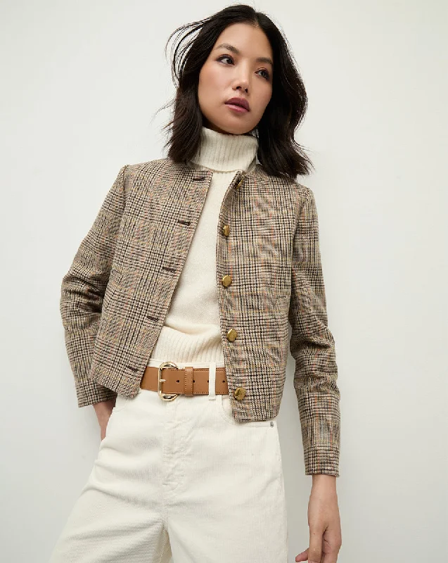 Andrea Plaid Jacket Plaid Jacket Tartan Jacket Houndstooth Jacket