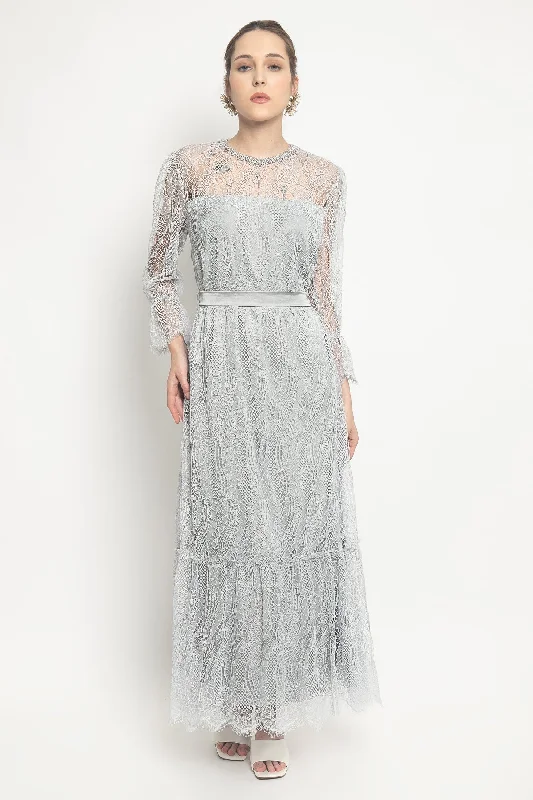 Mia Dress in Silver